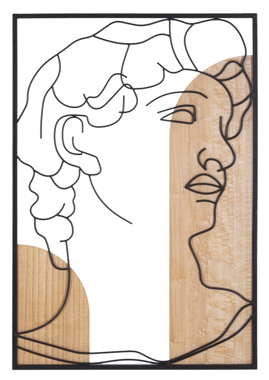 Decoratiune de perete David -B, Mauro Ferretti, 55x80 cm, MDF, multicolor - imagine 7